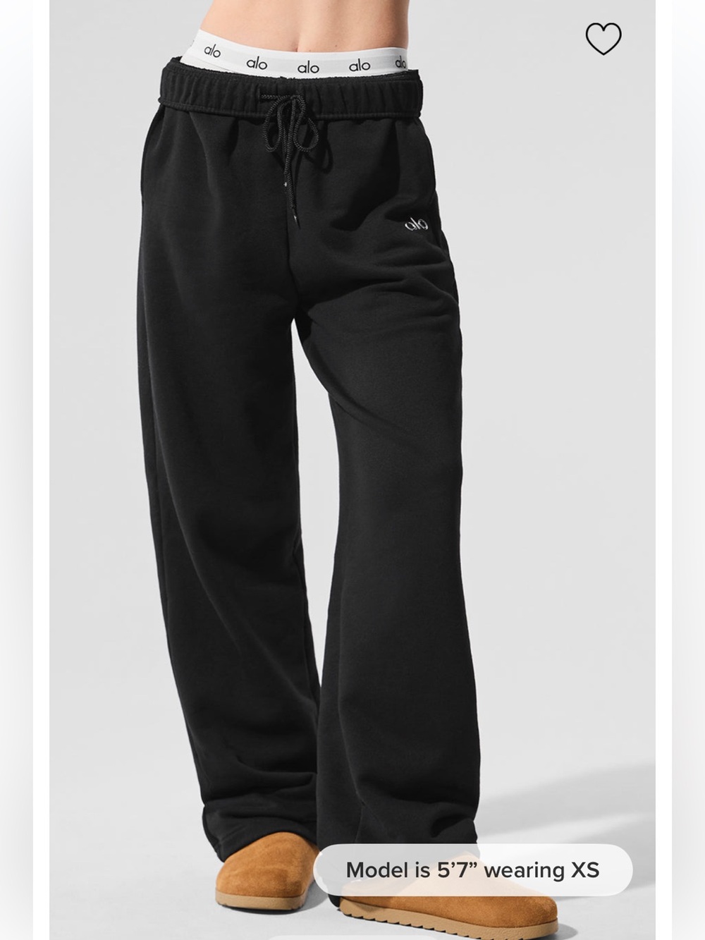 NWT! ALO Yoga Accolade Straight Leg Sweatpant in Black
